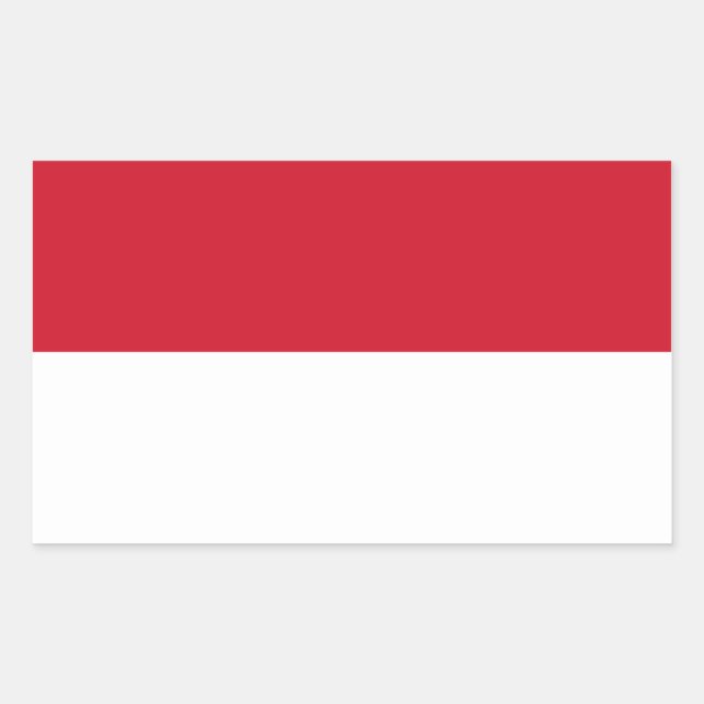 Monaco/Monegasque/Monacan (Civil) Flag Sticker (Front)