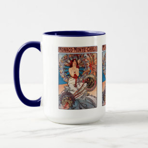 Monaco Monte Carlo , Alfons Mucha Mug