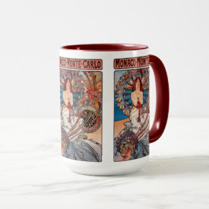 Monaco Monte Carlo , Alfons Mucha Mug
