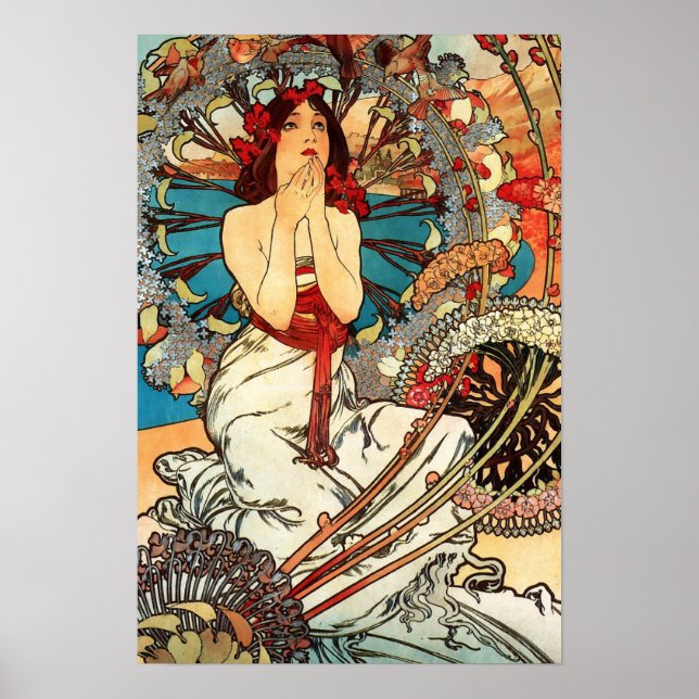 Monaco Monte Carlo Alphonse Mucha Poster (Front)