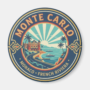 Monaco Monte Carlo at Night Magnet