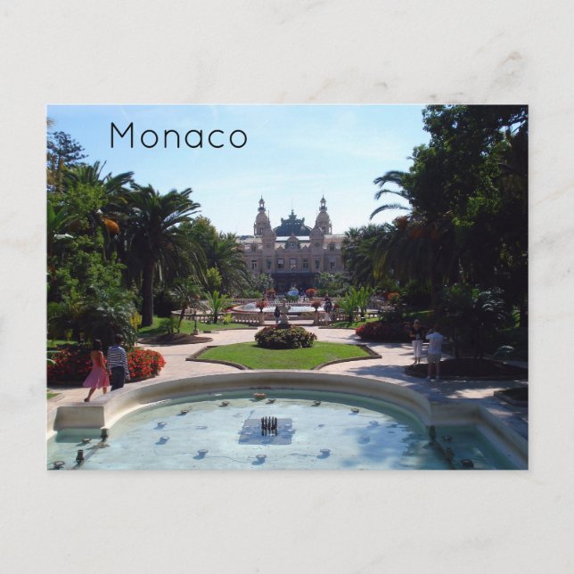 Monaco Monte Carlo Postcard (Front)