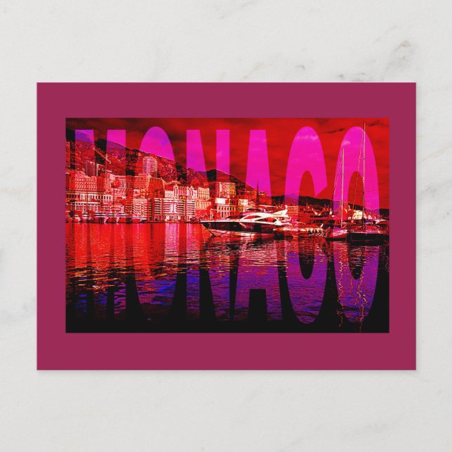 monaco monte carlo postcard (Front)