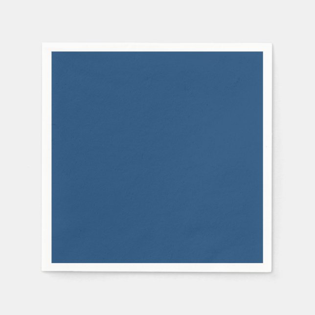 Monaco Noble Blue Solid Colour Napkin (Front)