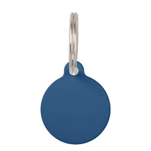 Monaco Noble Blue Solid Colour Pet Tag