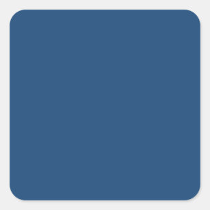 Monaco Noble Blue Solid Colour Square Sticker
