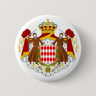 Monaco Official Coat Of Arms Heraldry Symbol 2 Inch Round Button