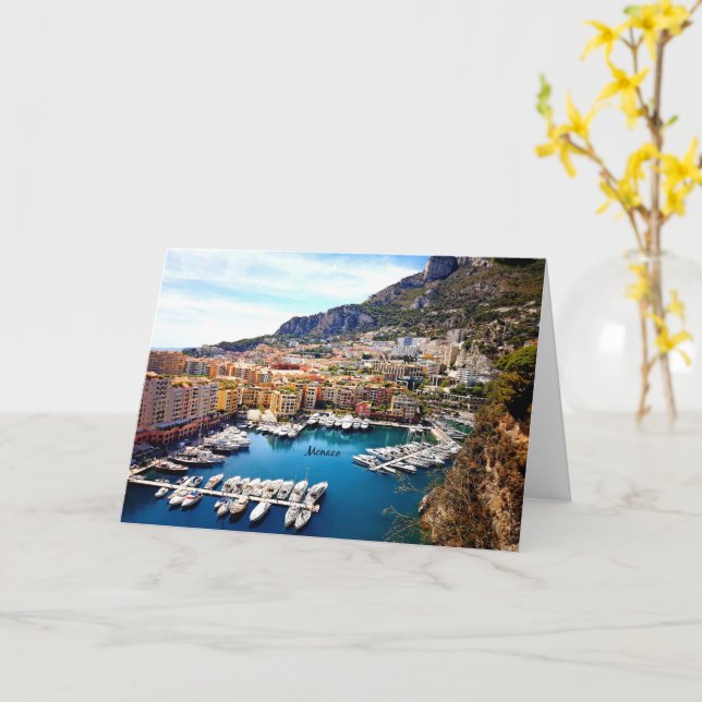 Monaco Port Card (Yellow Flower)