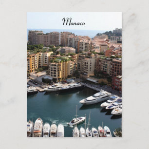 monaco port living postcard
