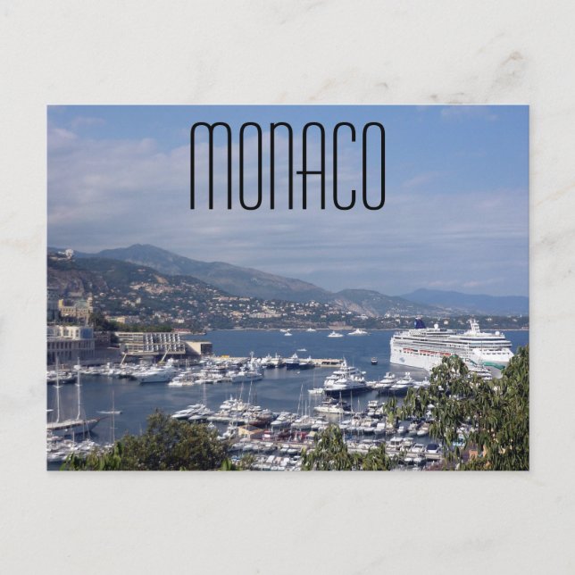 monaco port postcard (Front)