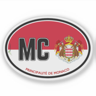 MONACO Principauté de Monaco 01 Autocollant