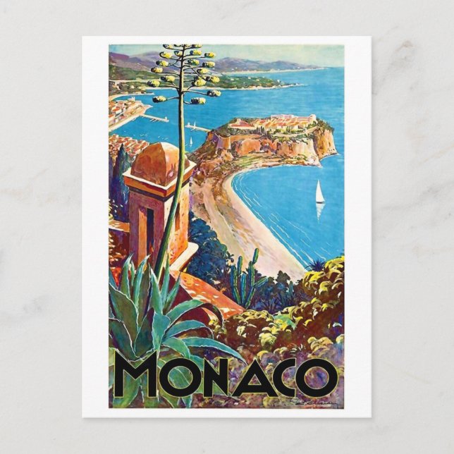 Monaco, Riviera Postcard (Front)
