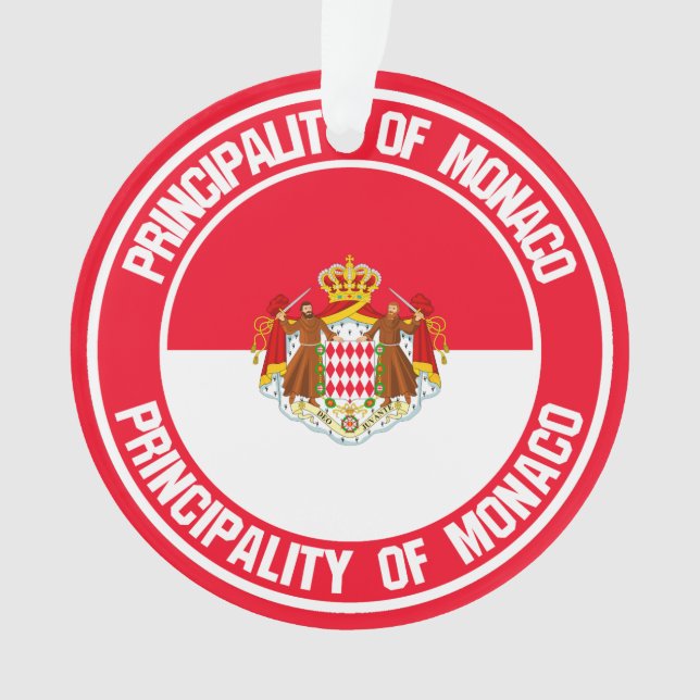 Monaco Round Emblem Ornament (Front)