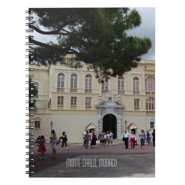 Monaco Royal Palace in Monte Carlo Travel Souvenir Notebook (Front)