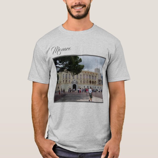 Monaco Royal Palace Photograph Souvenir T-Shirt (Front)