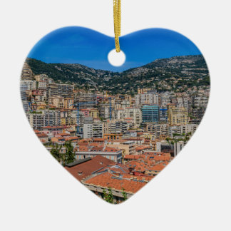 Monaco Skyline Ceramic Ornament