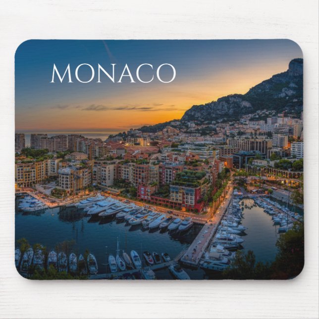 Monaco Souvenir Memento Mouse Pad (Front)