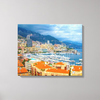 Monaco View Canvas Print