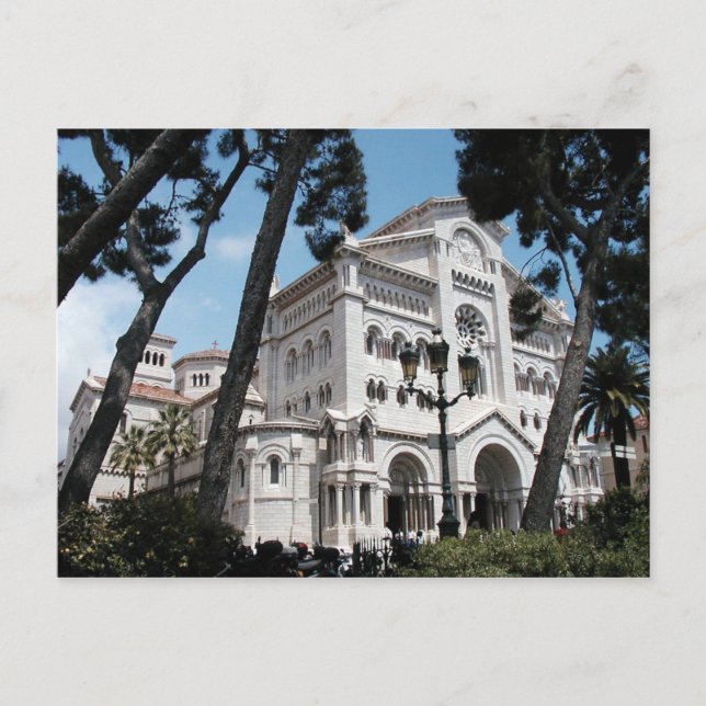 Monaco's Saint Nicholas Cathedral Postcard (Front)