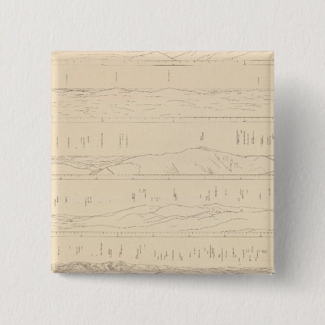 Monadnock, Adams, Owl's Head, New Hampshire 2 Inch Square Button (Front)