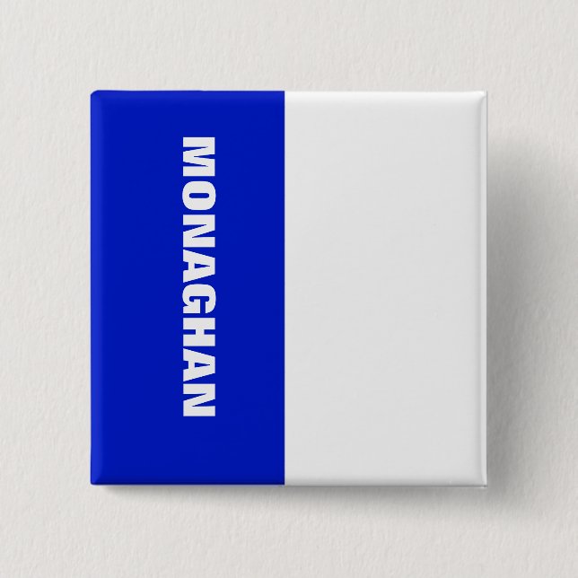 Monaghan Flag Badge 2 Inch Square Button (Front)