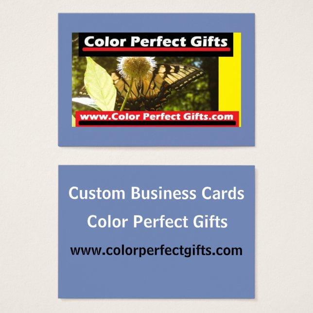 Monarch Annonce Carte de visite de démonstration (Devant & derrière)