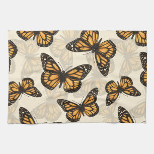 Monarch butterfles kitchen towel