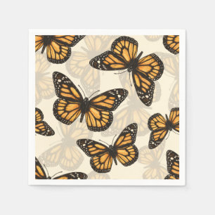 Monarch butterfles napkin