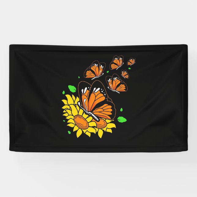 Monarch Butterflies Banner (Horizontal)