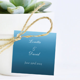 Monarch Butterflies Blue Ombre Favour Tags