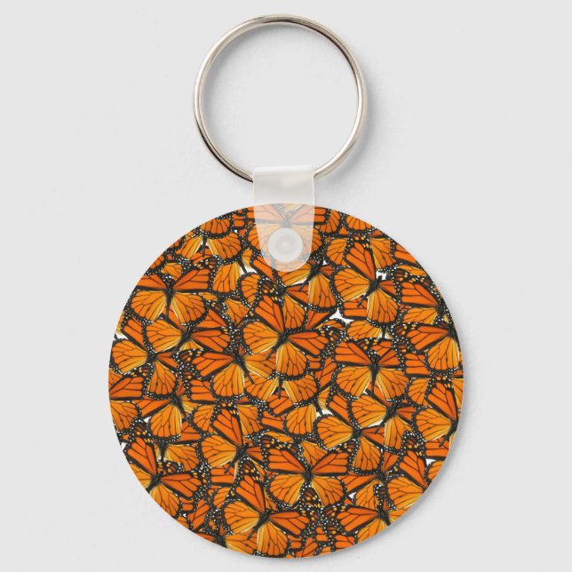 Monarch butterflies keychain (Front)