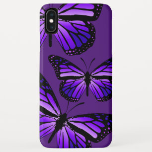 Monarch Butterflies on Purple iPhone XS Max Case