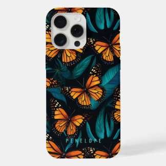 Monarch butterflies personalized iPhone case