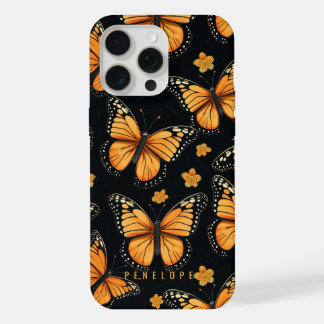 Monarch butterflies personalized iPhone case
