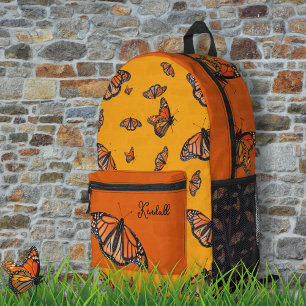 Monarch Butterflies Personalized Printed Backpack