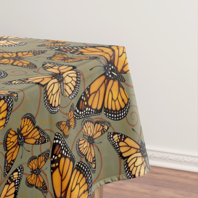 Monarch Butterflies Tablecloth (In Situ)