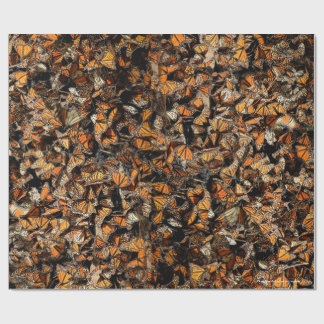 Monarch butterflies, wrapping paper