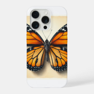 Monarch butterfly 060624IREF107 - Watercolor iPhone 15 Pro Case