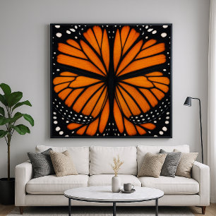 Monarch Butterfly Abstract Design Poster