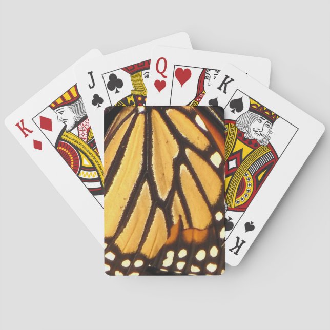 Monarch Butterfly Abstract Playing Cards (Back)