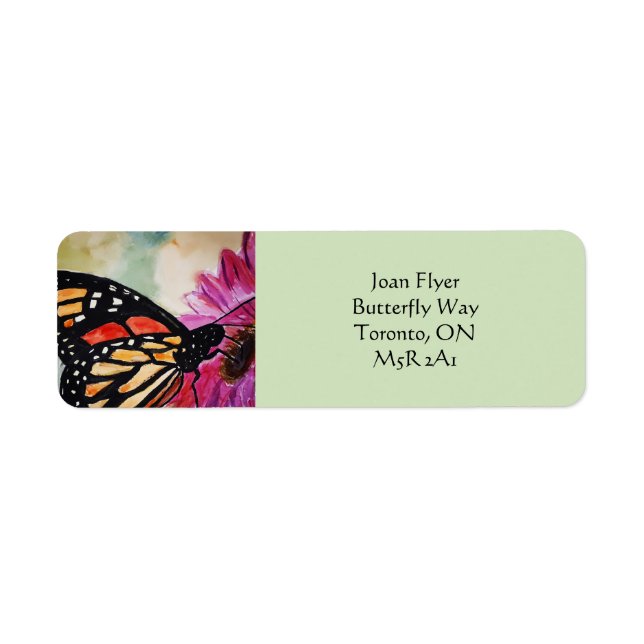 Monarch Butterfly Address Labels (Front)