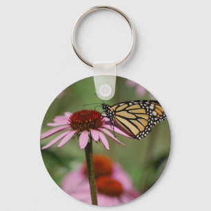 Monarch Butterfly and Black Eyed Susan Keychain