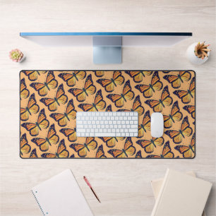 Monarch Butterfly Art Pattern Desk Mat Pad