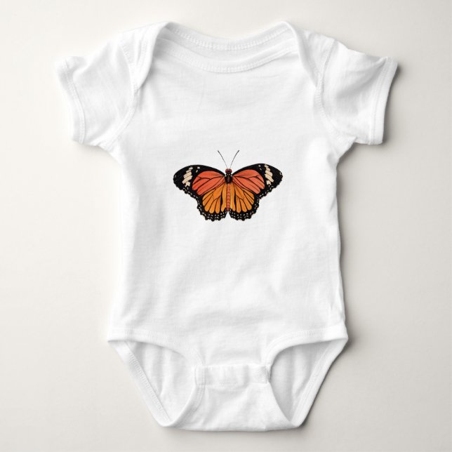 Monarch Butterfly Baby Bodysuit (Front)