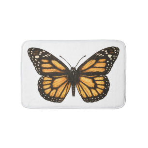 Monarch butterfly bath mat