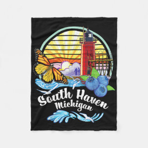 Monarch Butterfly Beach - South Haven Michigan Lig Fleece Blanket