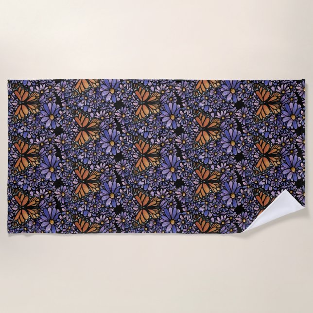 Monarch Butterfly                                  Beach Towel (Front)