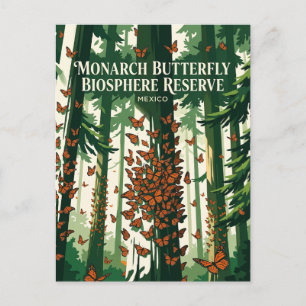 Monarch Butterfly Biosphere Reserve Mexico Postcard