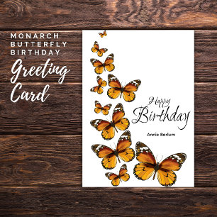 Monarch Butterfly Birthday Card