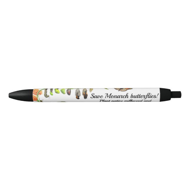Monarch butterfly black ink pen (Front)
